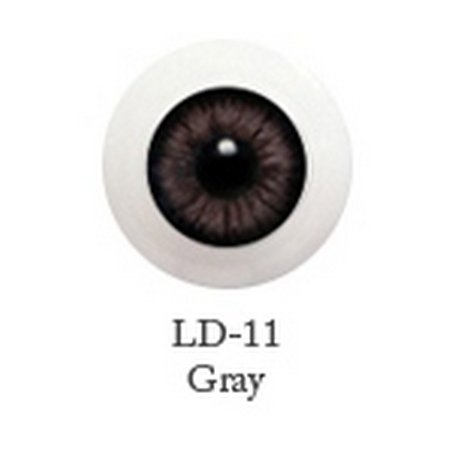 Акриловые глаза для кукол, цвет - карие, 12 мм. Арт. G12LD-11