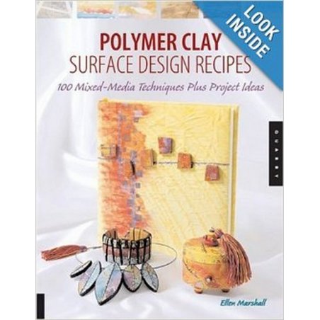 Книга по ліпленню з полімерної глини "Polymer Clay Surface Design Recipes"