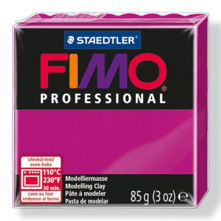Полімерна глина Fimo Professional, 85 гр. №210, маджента