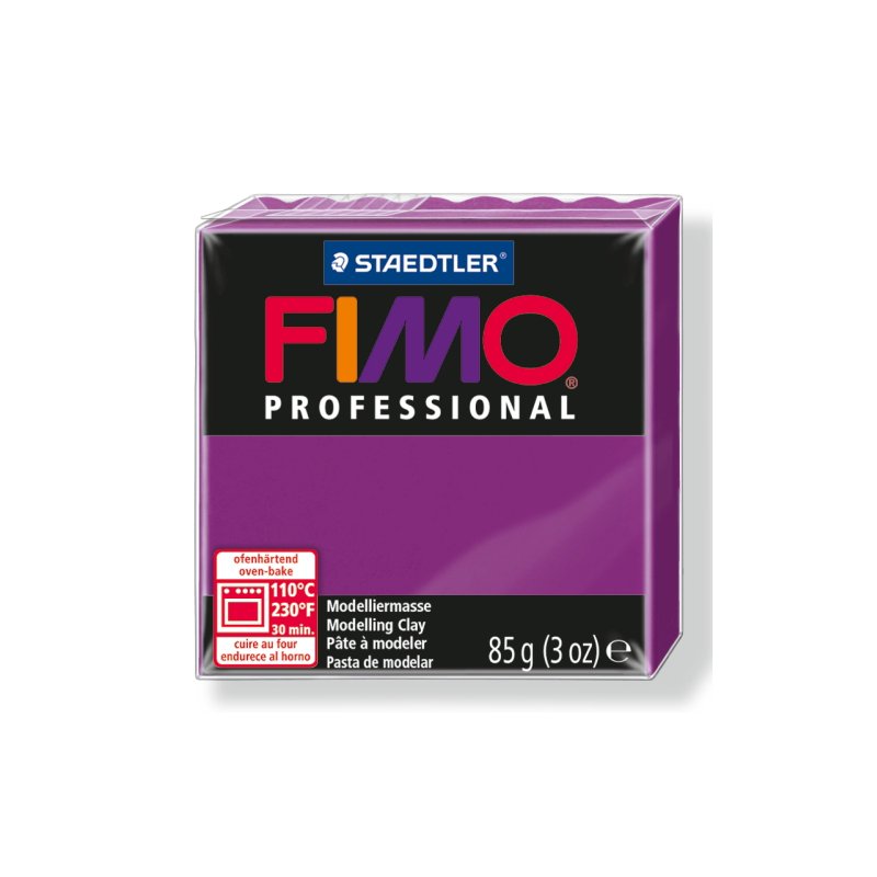Полимерная глина Fimo Professional, 85 гр. №61, фиолетовый