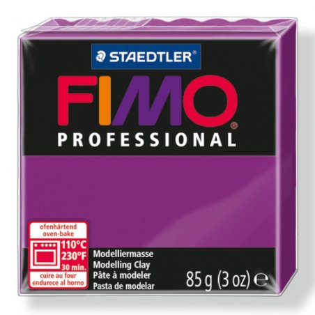 Полимерная глина Fimo Professional, 85 гр. №61, фиолетовый