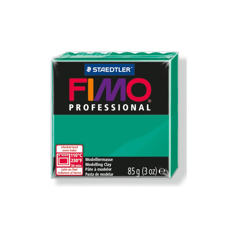Полимерная глина Fimo Professional, 85 гр. №500, чисто-зеленый