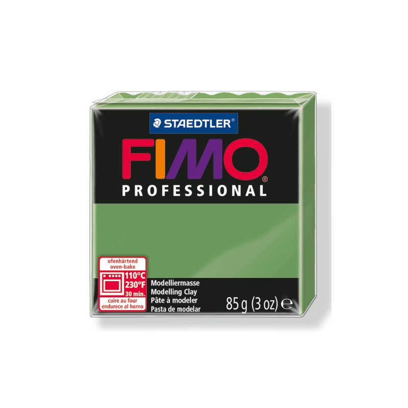 Полімерна глина Fimo Professional, 85 гр. №57, зелений трав'яний