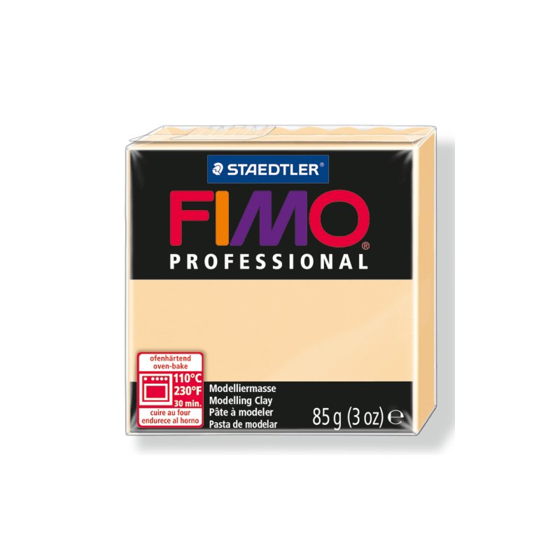 Полімерна глина Fimo Professional, 85 гр. №02, бежевий
