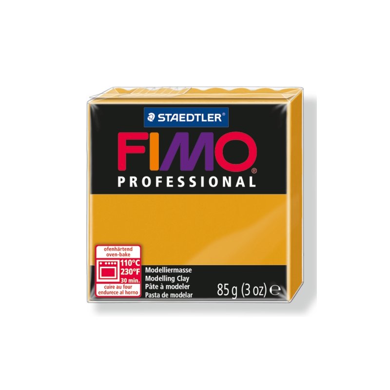 Полимерная глина Fimo Professional, 85 гр. №17, охра желтая