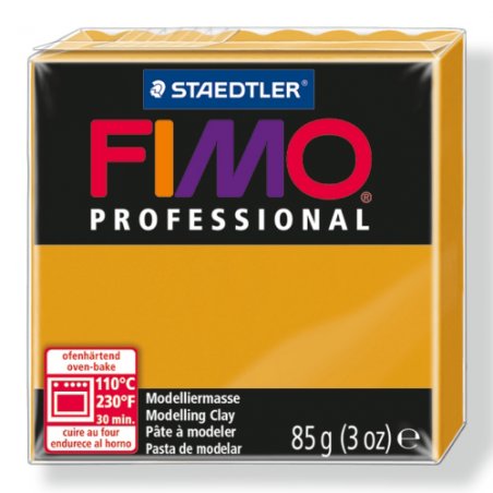 Полимерная глина Fimo Professional, 85 гр. №17, охра желтая