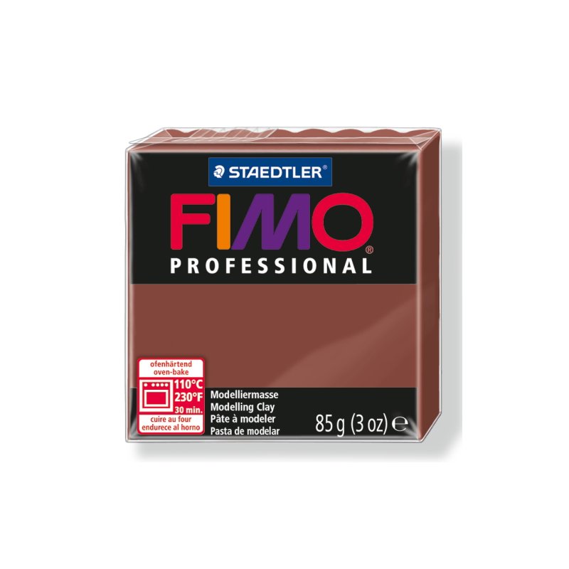 Полімерна глина Fimo Professional, 85 гр. №77, шоколад