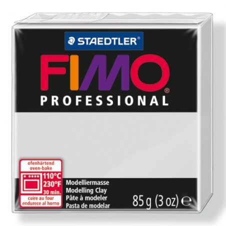 Полімерна глина Fimo Professional, 85 гр. №80, сірий