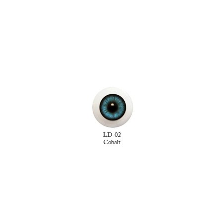 Акриловые глаза для кукол, цвет - бирюзовый, 26 мм. Арт. G26LD-02