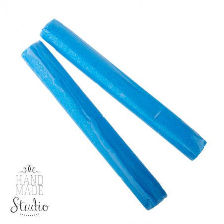 Полімерна глина Пластішка Lema Glitters (гліттер), №0408 блакитний, 17 г