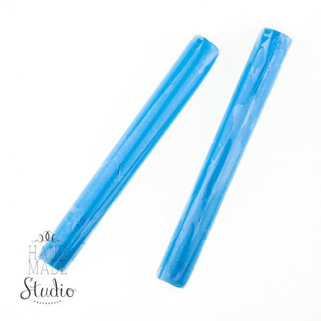 Полимерная глина Пластишка/bebik, №0208 голубая  флуоресцентная, 17 г
