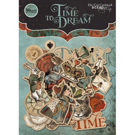 Набір висічок для скрапбукінгу "Time to Dream", 39 штук