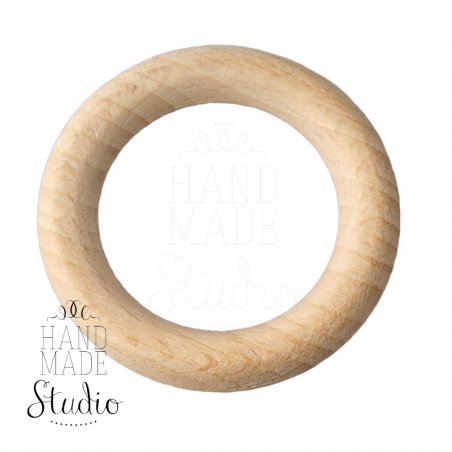 Кольцо деревянное неокрашенное, 5,3 см