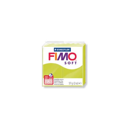 Полимерная глина Fimo Soft, 57 г, №52, лимон-лайм