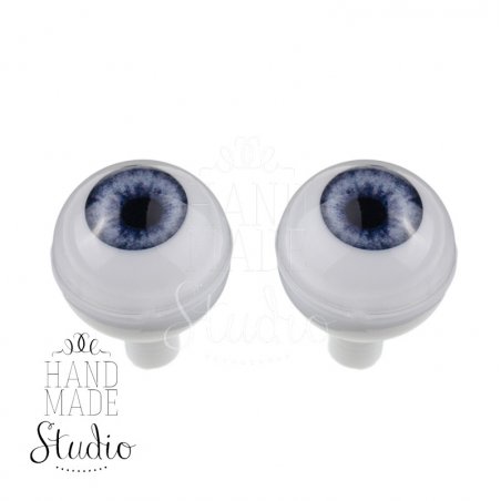 Акриловые глаза для кукол, цвет - голубой, 10 мм. Арт. G10LD-01