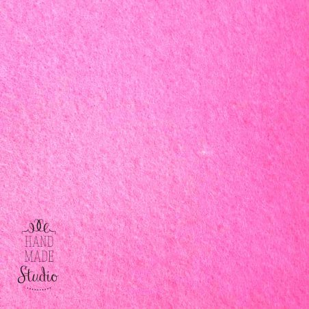 Фетр листовий 3 мм, колір рожевий