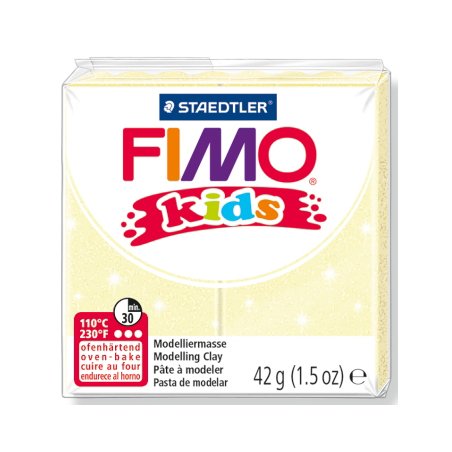 Полімерна глина Fimo kids №106, перламутровий жовтий, 42 г