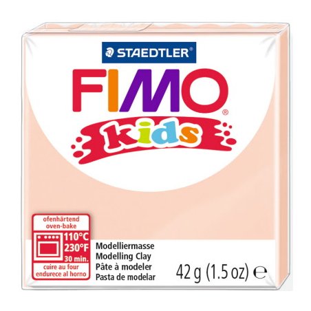 Полімерна глина Fimo kids №43, тілесна, 42 г