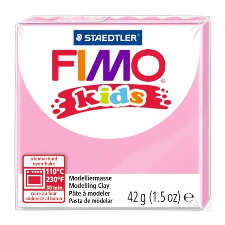 Полімерна глина Fimo kids №25, світло-рожевий, 42 г