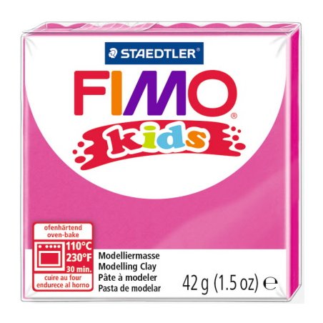 Полимерная глина Fimo kids №220, фуксия, 42 г