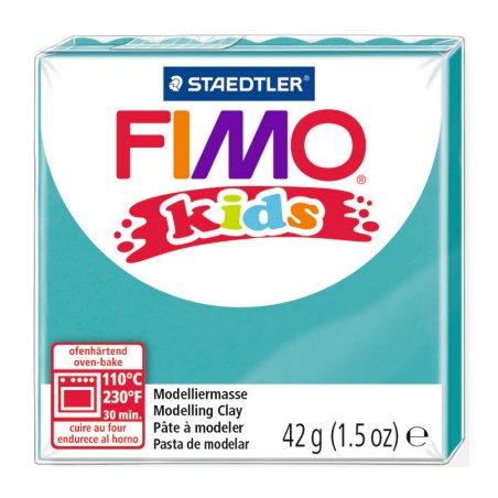 Полимерная глина Fimo kids №39, изумрудный, 42 г