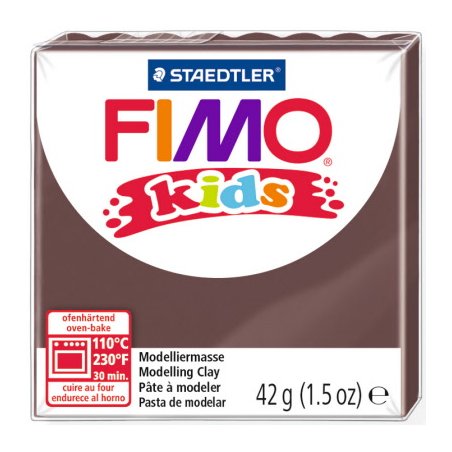 Полімерна глина Fimo kids №7, коричнева, 42 г