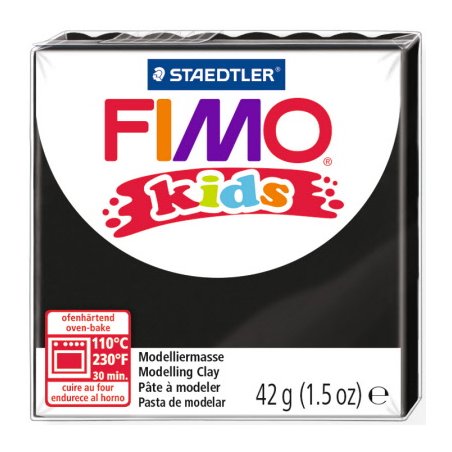 Полімерна глина Fimo kids №9, чорна, 42 г