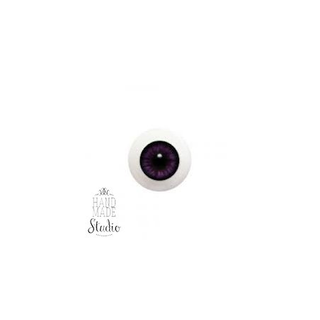 Акриловые глаза для кукол, цвет - фиолетовый, 6 мм. Арт. G6LD-08