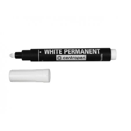 Маркер білий перманентний Centropen 8586, 2,5 мм