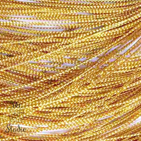 Нитка люрексова, колір золото 1 мм, 10 м