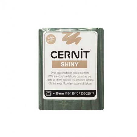 Полимерная глина Cernit SHINY, №630 - серо-зеленый, 56 г