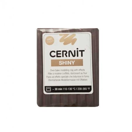 Полімерна глина Cernit SHINY, №962 - коричнево-бордовий, 56г