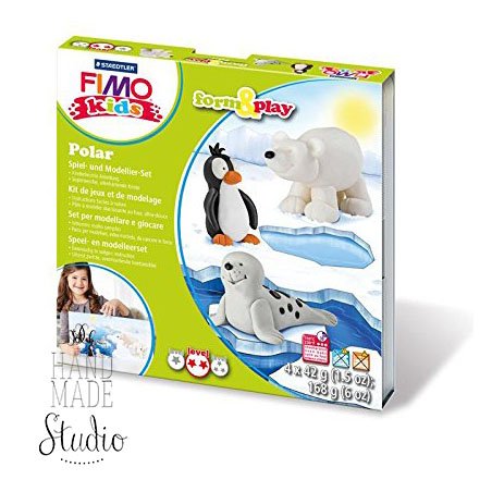 Набір полімерної глини FIMO Kids Form & Play "Полярні тварини" 8034 15