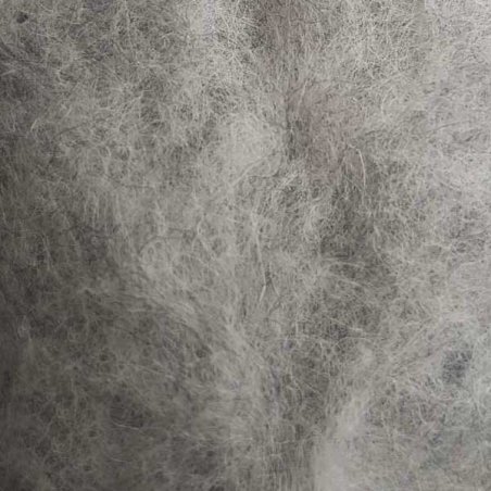Шерсть новозеландский кардочес К1003 (27мк.), бледно-серый меланж, 25г