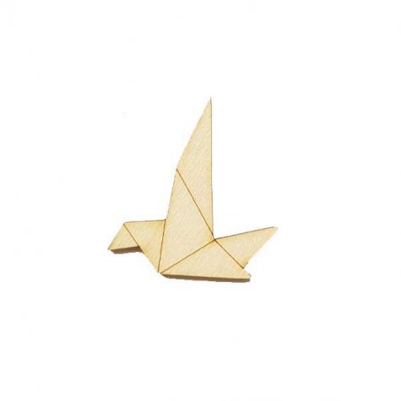 Заготовка из фанеры Птица оригами, 5х5,5 см