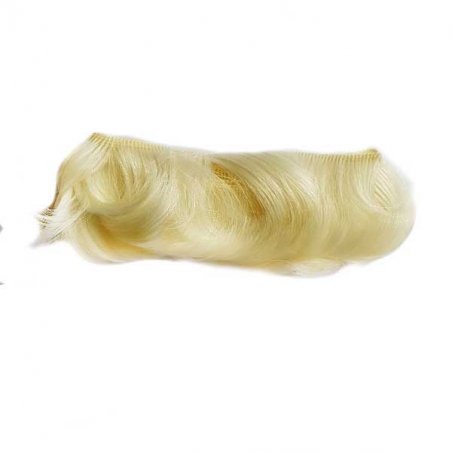 Штучне волосся на трессах "Коротке" 5 см, колір молочно-білий (2/29)