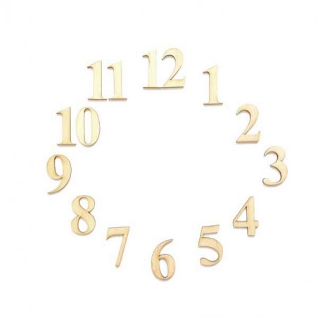 Набір цифр для годинника "Арабські" (від 1 до 12) 3 см