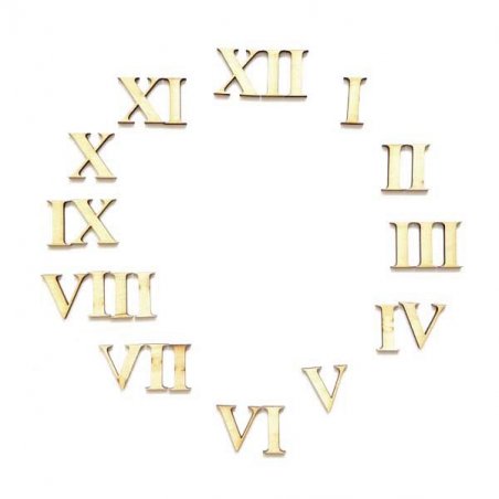 Набір цифр для годинника "Римські" (від 1 до 12) 3 см