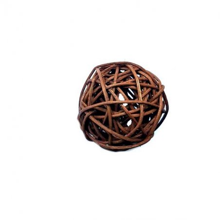Кулька з ротангу, колір шоколадний, 2,5 см