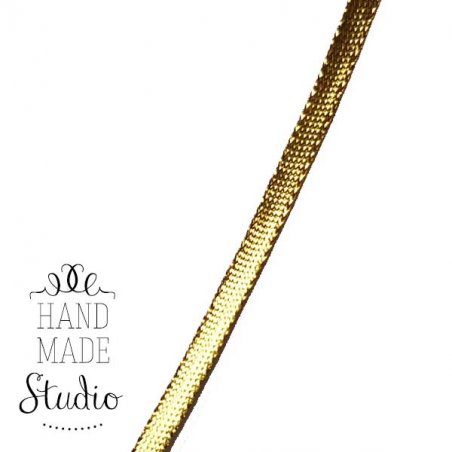 Декоративна тасьма-шнур 0,5 см, колір золото, 1 м