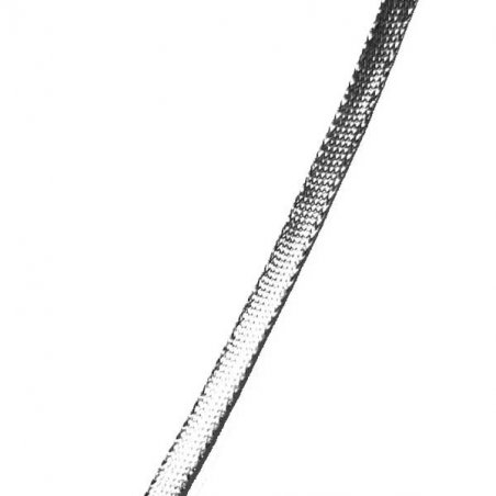 Декоративна тасьма-шнур 0,5 см, колір срібло (1м)
