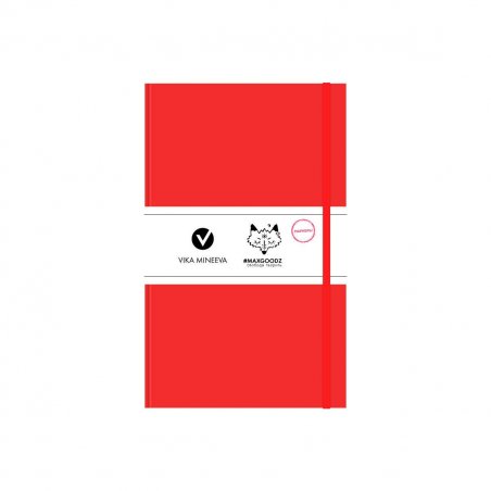 Блокнот для маркерів Heavy White А5, 160г / м2, 96л., MAXGOODZ, колір червоний