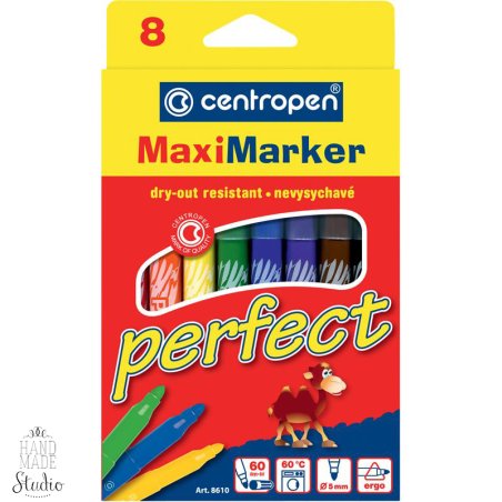 Набір фломастерів Perfect Maxi, 8 кольорів