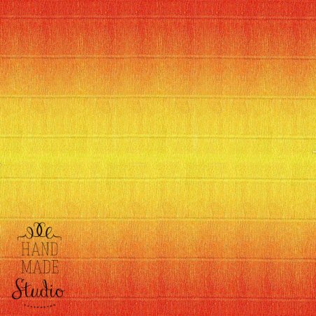 Креп-бумага (гофро-бумага) Cartotecnica Rossi,180г/м², 50смх2,5м, с переходом №576/9 Желто-оранжевый