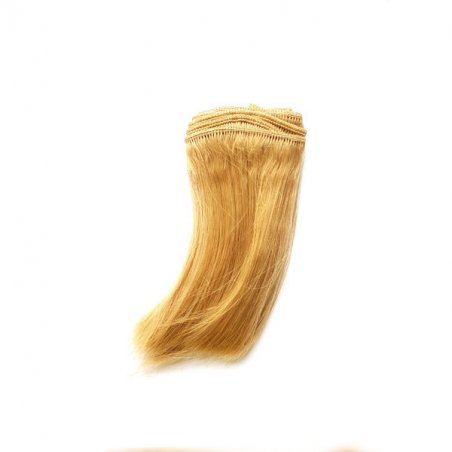 Искусственные  прямые волосы на трессе "Каре" (10 см) , цвет золотисто-русый (4/40)                 