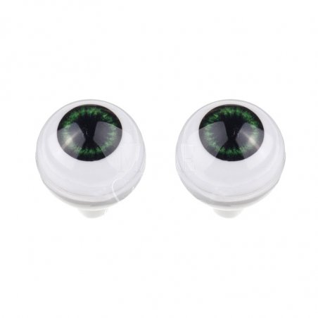 Акриловые глаза для кукол, цвет - серо-зеленые, 26 мм. Арт. G26LD-06