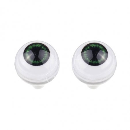 Акриловые глаза для кукол, цвет - серо-зеленые, 20 мм. Арт. G20LD-06