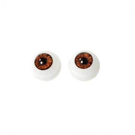 Акрилові очі для ляльок, колір - коричневий, 10 мм. Арт. G10LF-09
