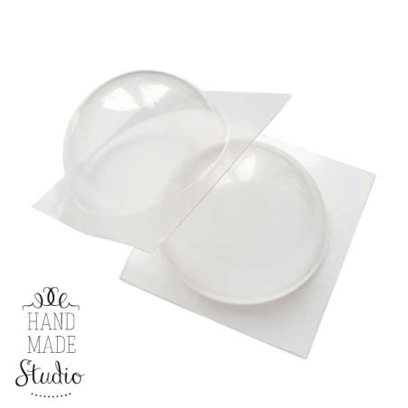Пластиковая форма для бомбочек "Сфера большая" 7,5 см (2 шт)