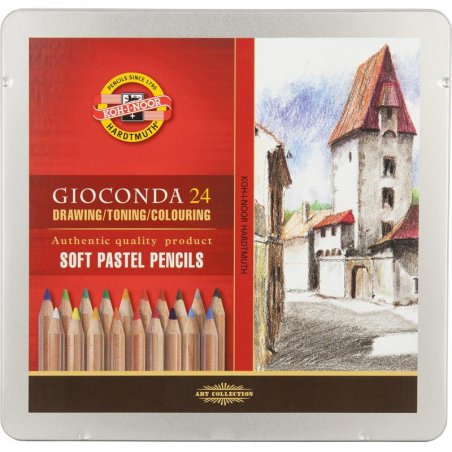 Набор пастельных карандашей GIOCONDA KOH-I-NOOR, 24шт